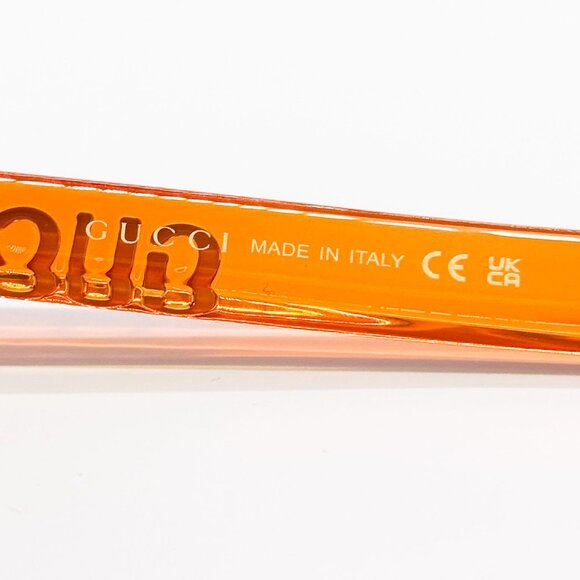 NEW GG1719S 005 GUCCI WOMEN ORANGE SUNGLASSES - Picture 9 of 10